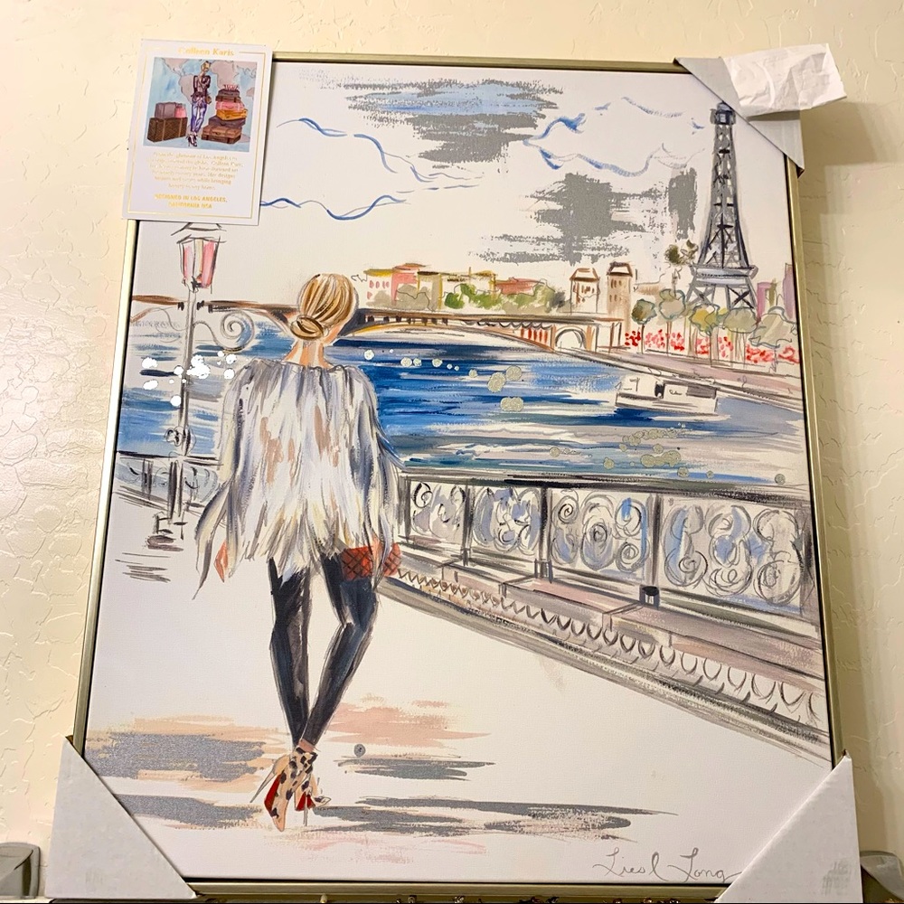 Colleen Karis Designs - Woman on Seine - Silver Frame